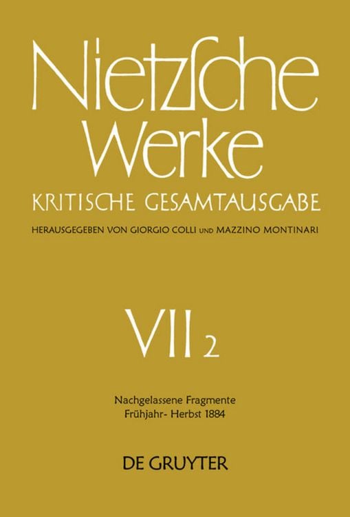 Produktbild: Nachgelassene Fragmente Fr&uuml;hjahr - Herbst 1884