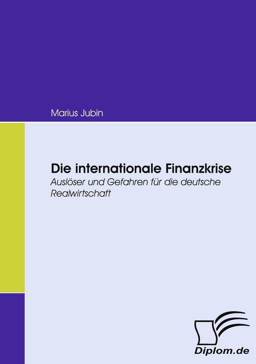 Produktbild: Die internationale Finanzkrise