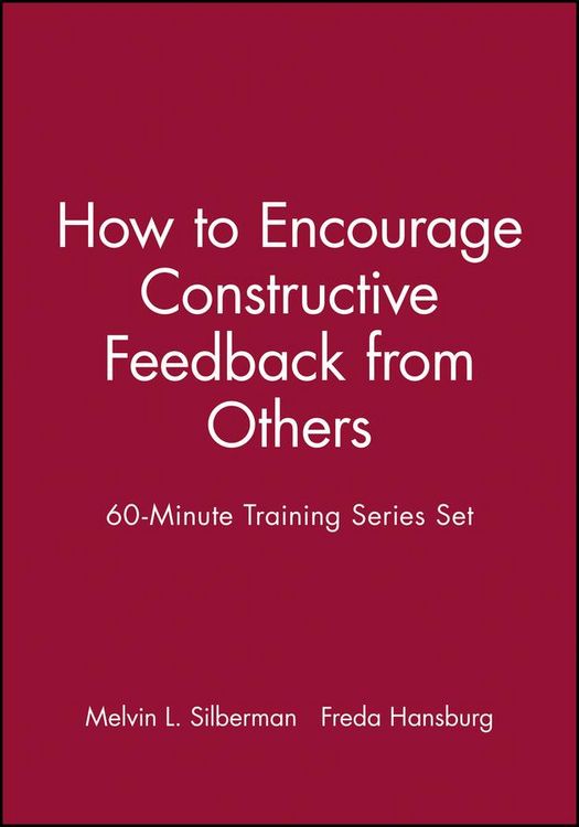 Produktbild: 60-Minute Training Series Set: How to Encourage Constructive Feedback from Others