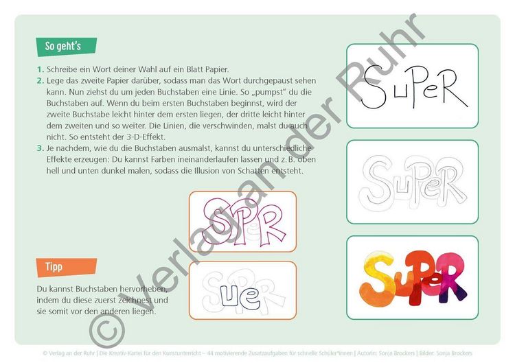 Produktbild: Die Kreativ-Kartei f&uuml;r den Kunstunterricht