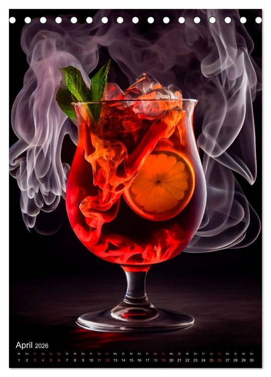 Produktbild: Cocktails - Bew&auml;hrter Genuss neu interpretiert (Tischkalender 2026 DIN A5 hoch), CALVENDO Monatskalender