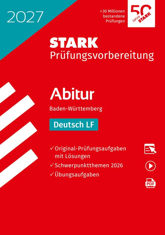 Produktbild: STARK Deutsch LF - Abitur 2027 BW - Pr&uuml;fungsvorbereitung