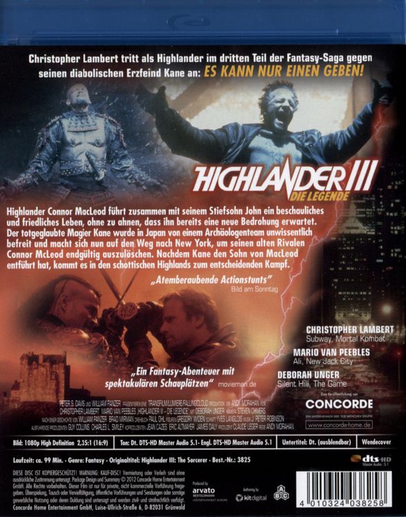 Produktbild: Highlander 3 - Die Legende