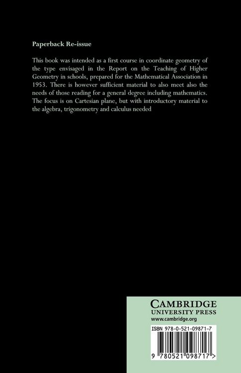 Produktbild: Cartesian Geometry of the Plane