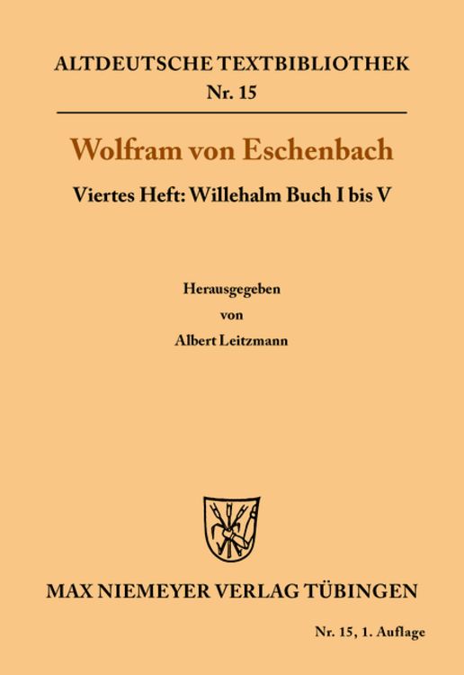 Produktbild: Willehalm Buch I bis V