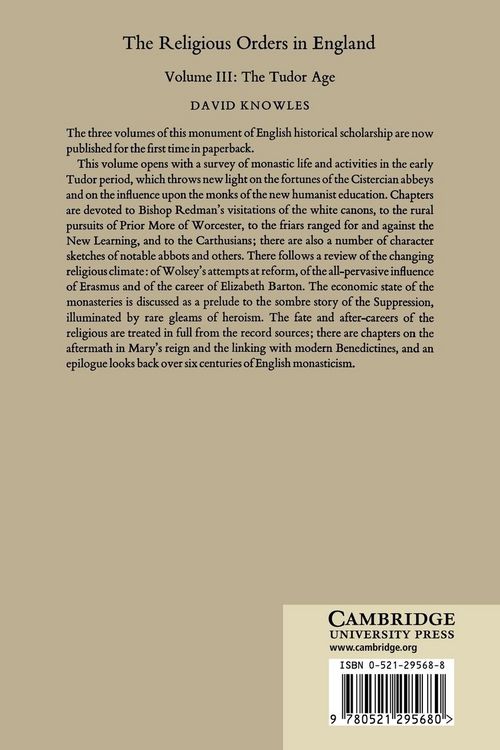 Produktbild: The Religious Orders in England