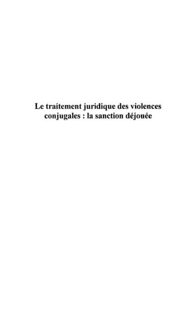 Produktbild: Traitements juridique des violences conj