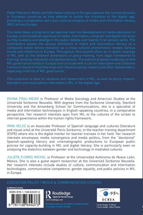 Produktbild: Public Policies in Media and Information Literacy in Europe