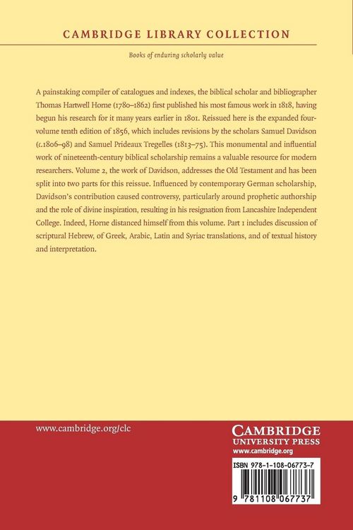 Produktbild: An Introduction to the Critical Study and Knowledge of the Holy Scriptures