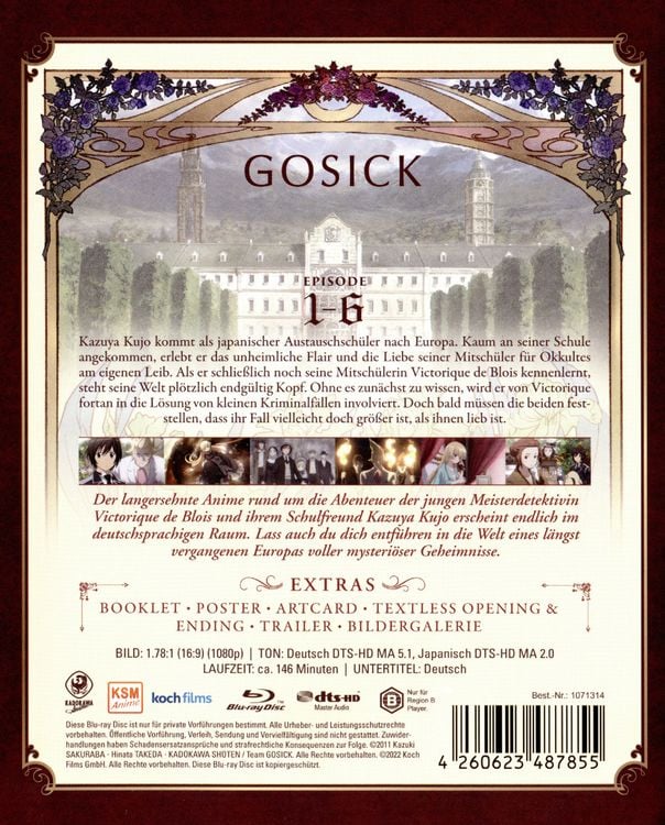 Produktbild: Gosick Vol. 1 (Ep. 1-6)
