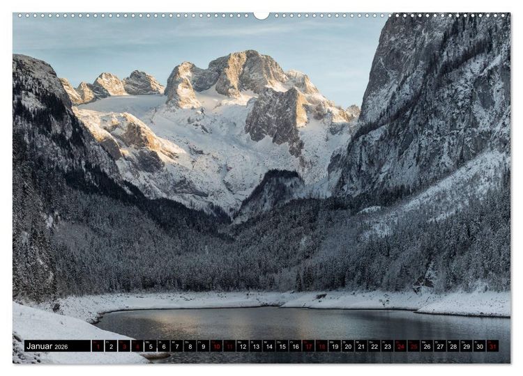 Produktbild: Seen - Berge - Salzkammergut (Wandkalender 2026 DIN A2 quer), CALVENDO Monatskalender
