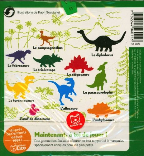 Produktbild: Les dinosaures : 170 gommettes autocollantes