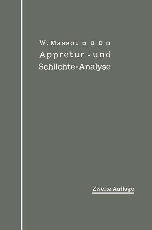 Produktbild: Anleitung zur qualitativen Appretur- und Schlichte-Analyse