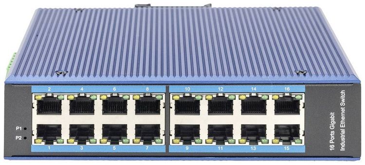 Produktbild: Digitus DN-651129 DN-651129 Industrial Ethernet Switch 16 Port 10 / 100 / 1000MBit/s