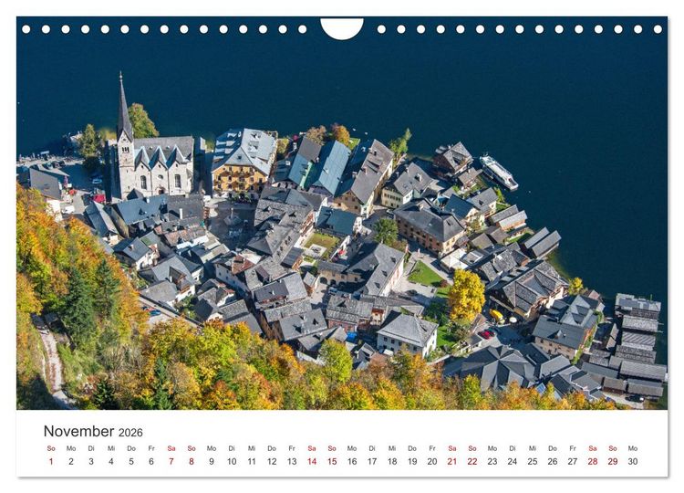 Produktbild: Hallstatt - Die Perle &Ouml;sterreichs (Wandkalender 2026 DIN A4 quer), CALVENDO Monatskalender