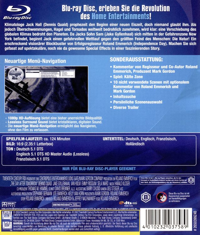Produktbild: The Day After Tomorrow