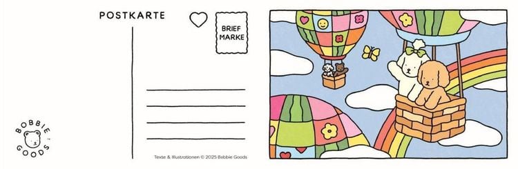 Produktbild: Bobbie Goods Postkarten Ausmalblock (offizielle deutsche Ausgabe)