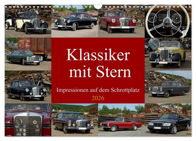 Produktbild: Klassiker mit Stern (Wandkalender 2026 DIN A3 quer), CALVENDO Monatskalender