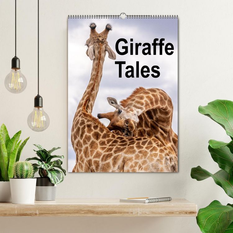 Produktbild: Giraffe Tales (Wall Calendar 2026 DIN A2 portrait), CALVENDO 12 Month Wall Calendar