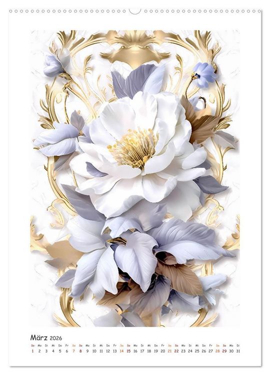 Produktbild: Blumen-Sinfonie (Wandkalender 2026 DIN A2 hoch), CALVENDO Monatskalender