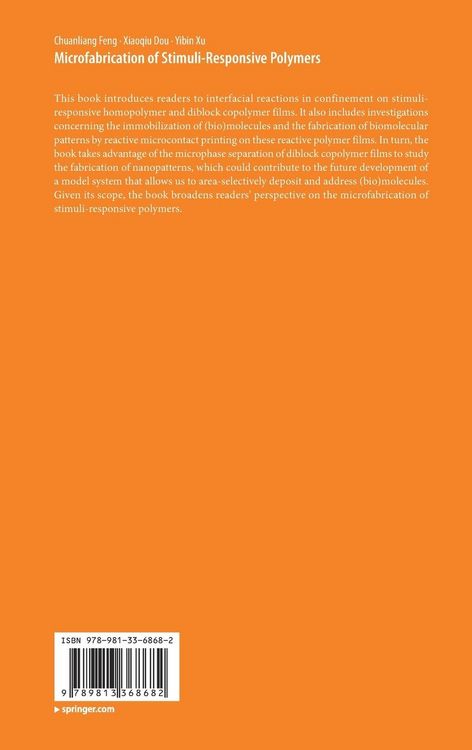 Produktbild: Microfabrication of Stimuli-Responsive Polymers