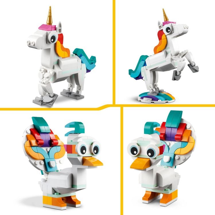 Produktbild: LEGO Creator 3in1 31140 Magisches Einhorn, Spielzeug mit Tierfiguren