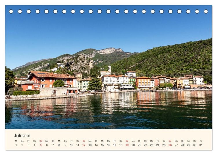 Produktbild: Wanderreise Gardasee (Tischkalender 2026 DIN A5 quer), CALVENDO Monatskalender