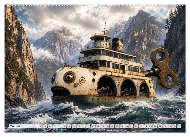 Produktbild: Aufgezogen und abgelegt (hochwertiger Premium Wandkalender 2027 DIN A2 quer), Kunstdruck in Hochglanz