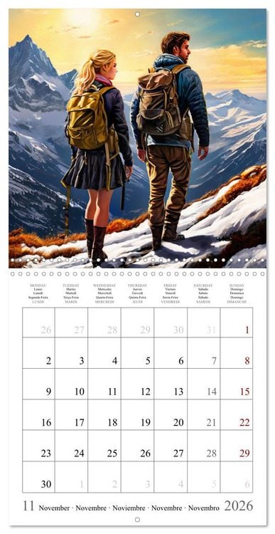 Produktbild: Mountains New Adventure (Wall Calendar 2026 12 &times; 12 Inch) CALVENDO 12 Month Wall Calendar