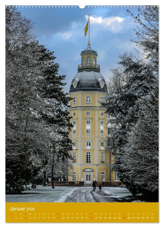Produktbild: Sch&ouml;nes Karlsruhe (Wandkalender 2026 DIN A2 hoch), CALVENDO Monatskalender