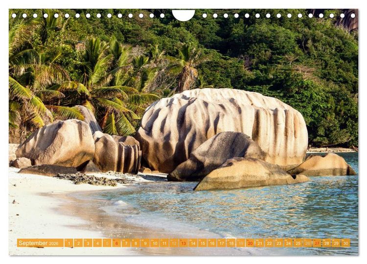 Produktbild: Seychellen - Die sch&ouml;nsten Str&auml;nde (Wandkalender 2026 DIN A4 quer), CALVENDO Monatskalender