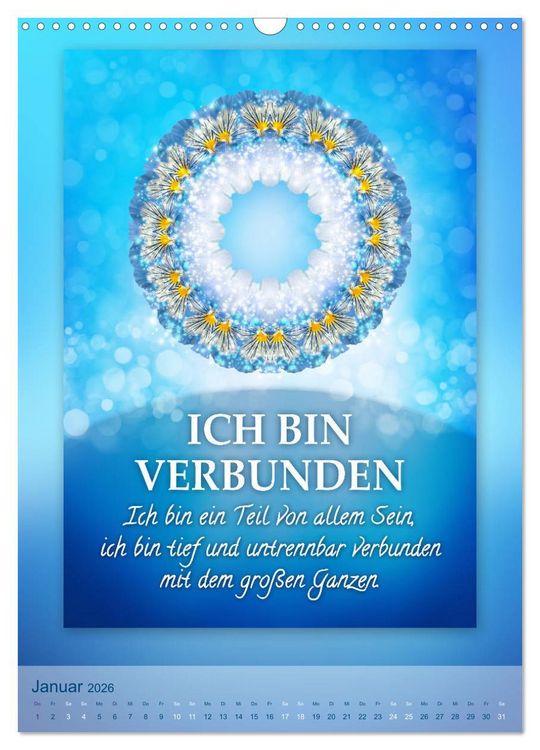 Produktbild: ICH BIN Licht und Liebe - Kalender (Wandkalender 2026 DIN A3 hoch), CALVENDO Monatskalender