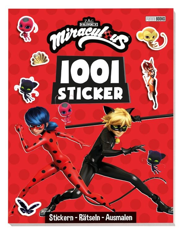 Produktbild: Miraculous: 1001 Sticker: Stickern &ndash; R&auml;tseln &ndash; Ausmalen