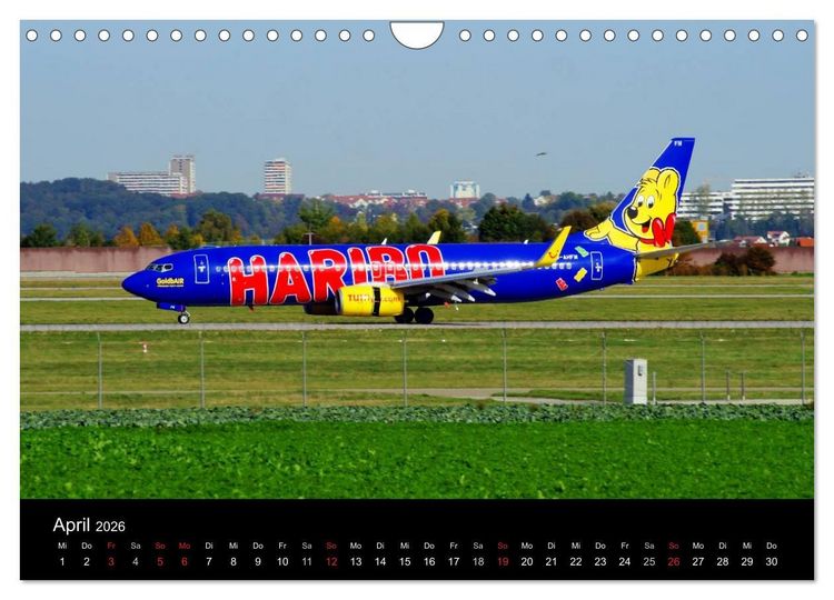 Produktbild: Giganten der L&uuml;fte am Airport Stuttgart (Wandkalender 2026 DIN A4 quer), CALVENDO Monatskalender