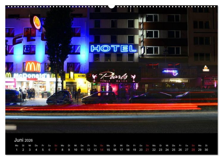 Produktbild: S&uuml;ndige Meile - Reeperbahnbummel (Wandkalender 2026 DIN A2 quer), CALVENDO Monatskalender