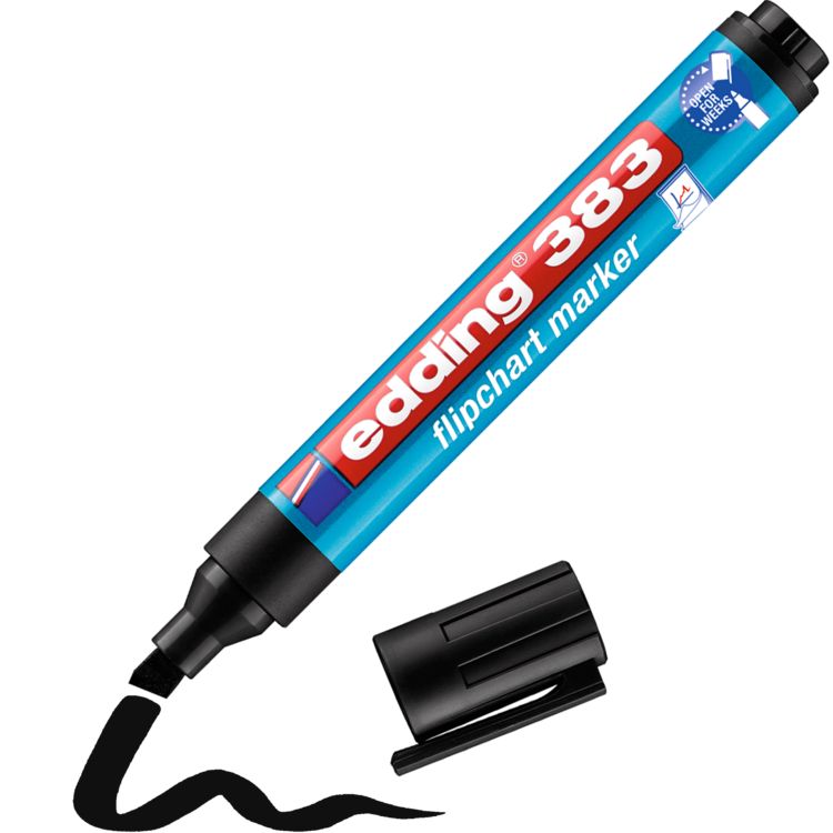 Produktbild: edding 383 Flipchartmarker schwarz