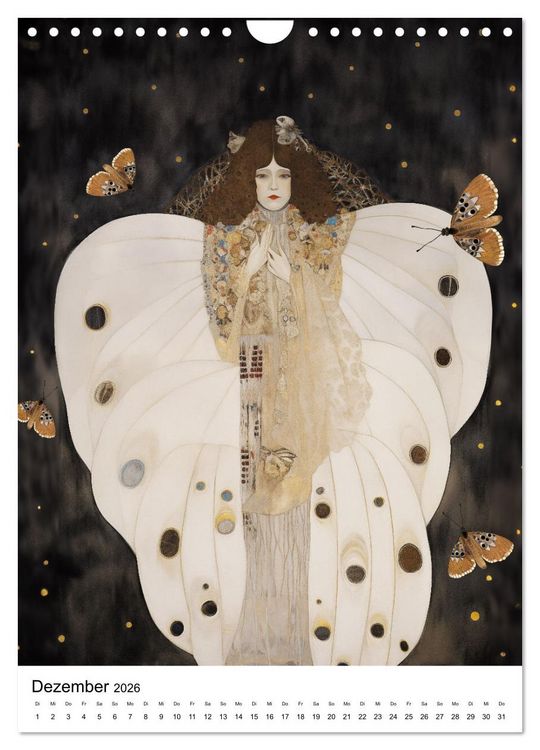 Produktbild: K&uuml;nstliche Impressionen. Ein Jahr in Klimts Natur. (Wandkalender 2026 DIN A4 hoch), CALVENDO Monatskalender
