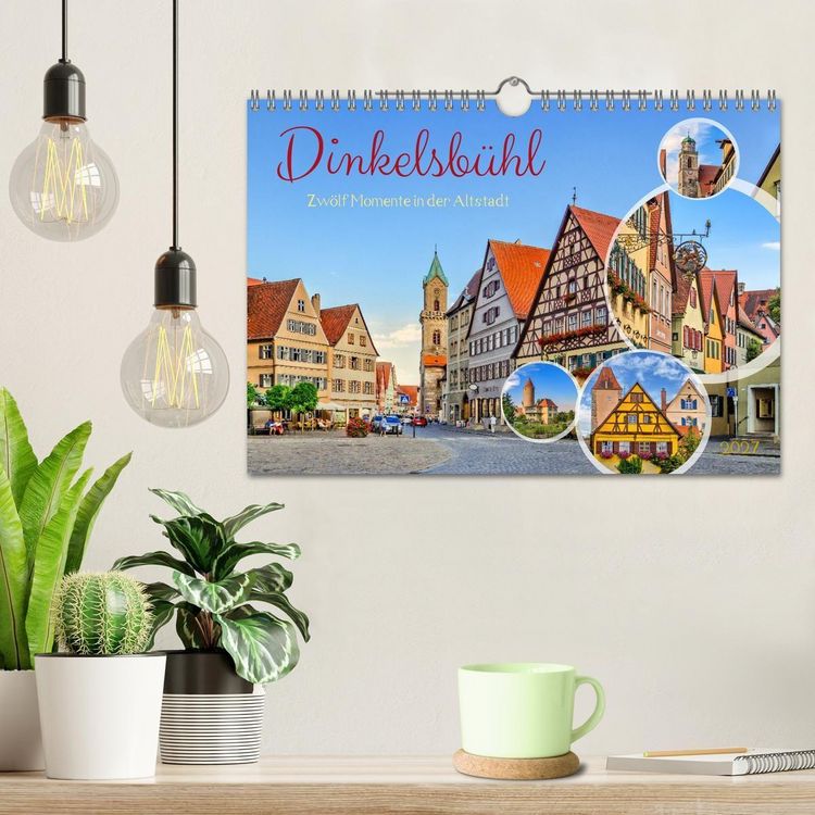 Produktbild: Dinkelsb&uuml;hl - Zw&ouml;lf Momente in der Altstadt (Wandkalender 2027 DIN A4 quer), CALVENDO Monatskalender