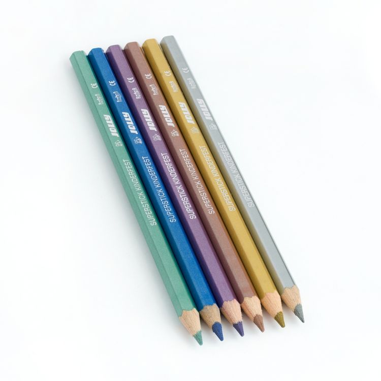 Produktbild: JOLLY Buntstifte Supersticks kinderfest Metallic, 6er Set