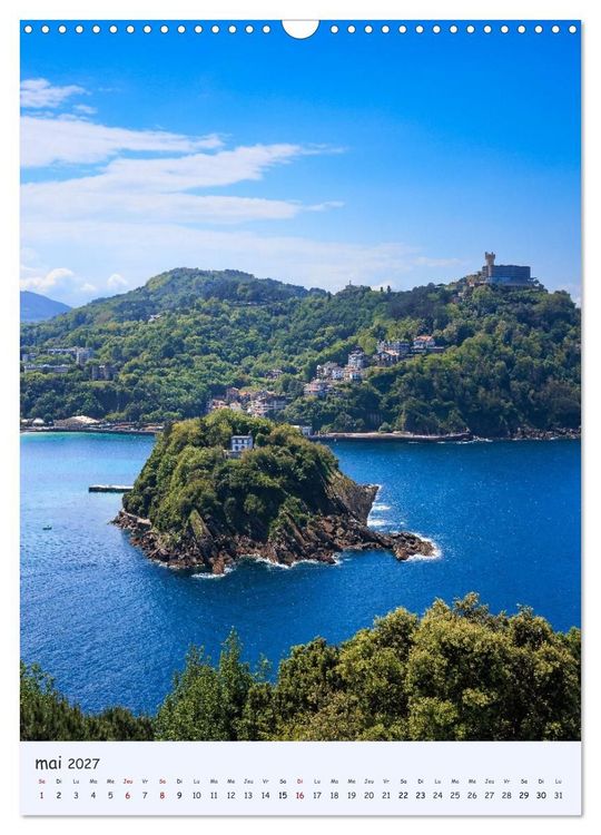 Produktbild: Terre de caract&egrave;re - Paysages du Pays basque (Calendrier mural 2027 DIN A3 horizontal), CALVENDO calendrier mensuel