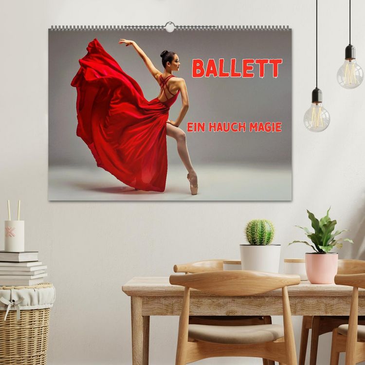 Produktbild: BALLETT - ein Hauch Magie (Wandkalender 2026 DIN A2 quer), CALVENDO Monatskalender