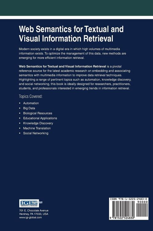 Produktbild: Web Semantics for Textual and Visual Information Retrieval