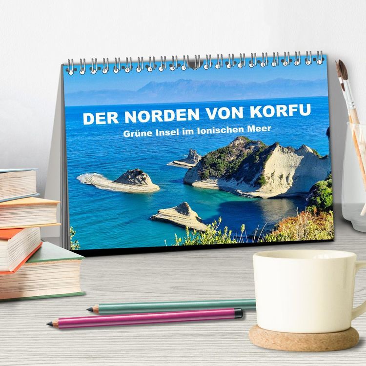 Produktbild: Der Norden von Korfu (Tischkalender 2026 DIN A5 quer), CALVENDO Monatskalender