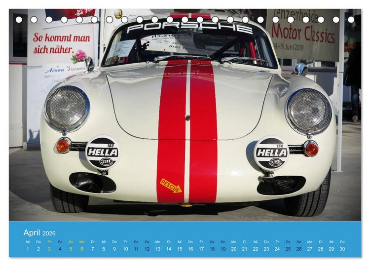 Produktbild: Porsche Classics (Tischkalender 2026 DIN A5 quer), CALVENDO Monatskalender