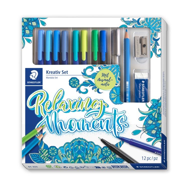 Produktbild: STAEDTLER Hand Lettering meTime Set, Kreativ Mandala, 12er Set