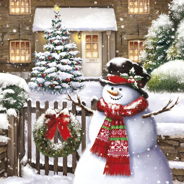 Produktbild: Idena Servietten Weihnachtsmotive 33x33cm, verschiedene Motive