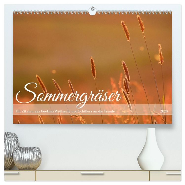 Produktbild: Sommergr&auml;ser (hochwertiger Premium Wandkalender 2026 DIN A2 quer), Kunstdruck in Hochglanz