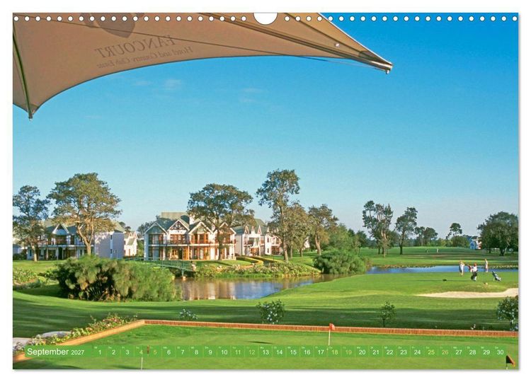 Produktbild: Golfparadiese der Welt (Wandkalender 2027 DIN A3 quer), CALVENDO Monatskalender