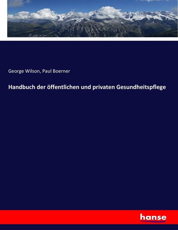 Produktbild: Handbuch der &ouml;ffentlichen und privaten Gesundheitspflege