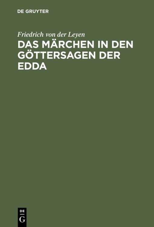 Produktbild: Das M&auml;rchen in den G&ouml;ttersagen der Edda